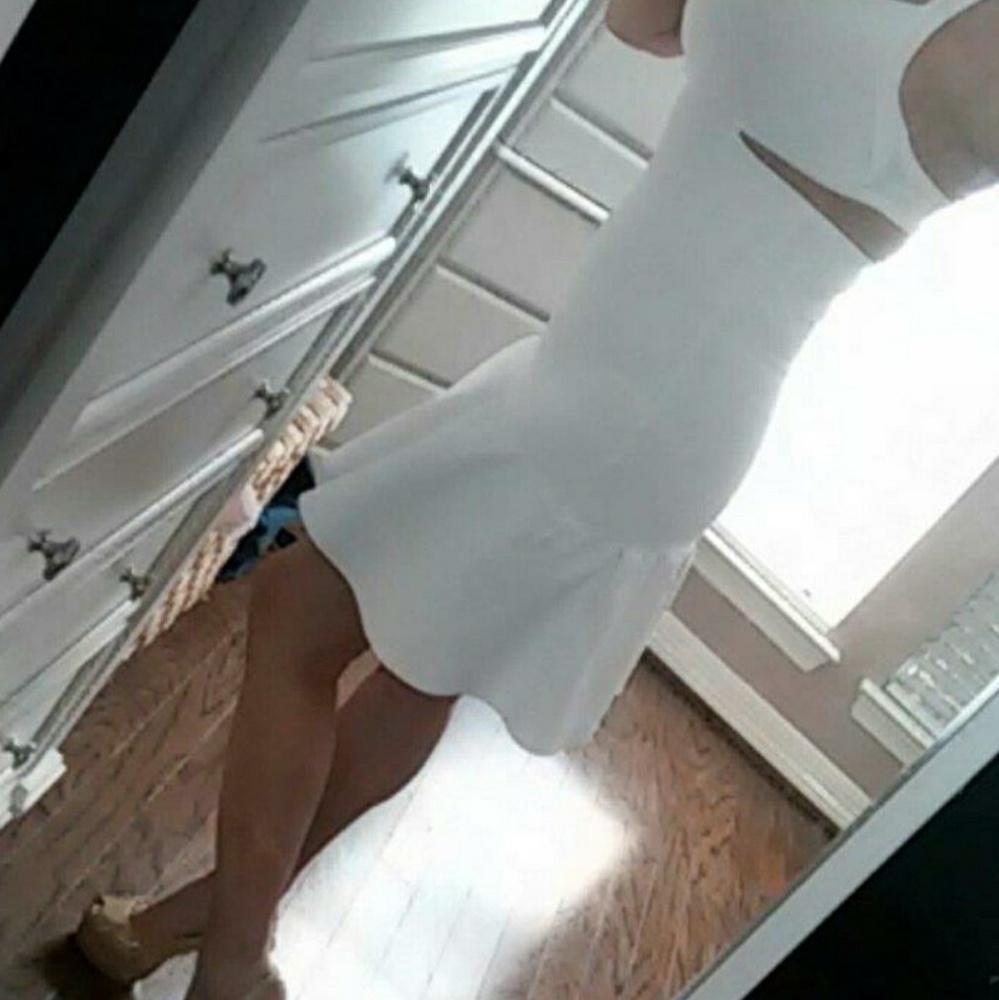 GUESS ~ White Sexy Cutout Bandage Dress